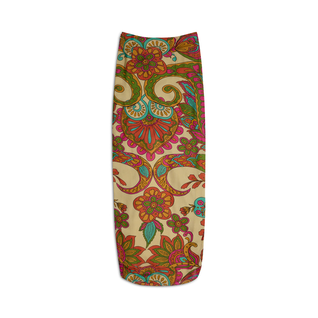 Pegah Paisley Printed Silk Skirt