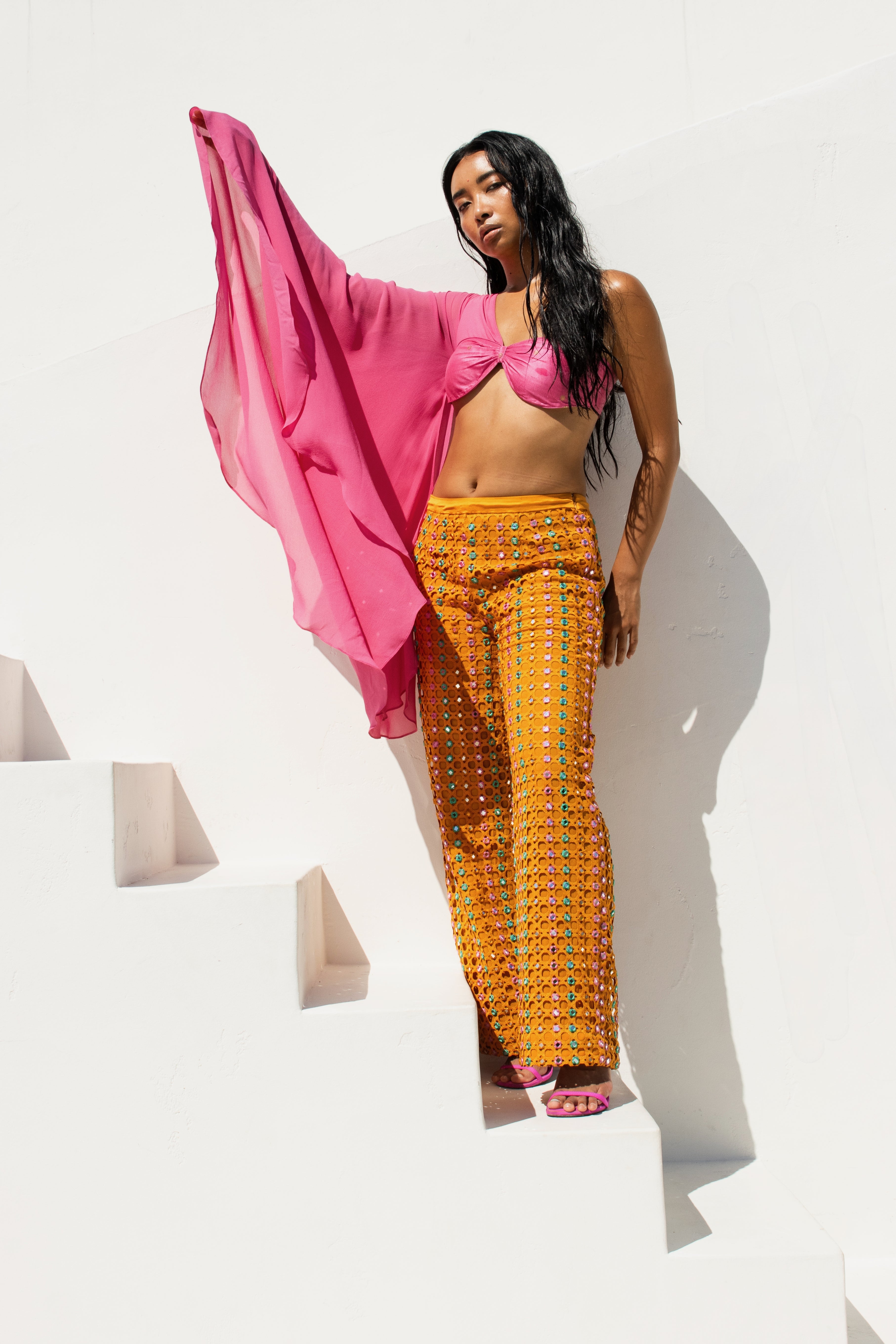 Banarasi Butterfly Sleeve Top