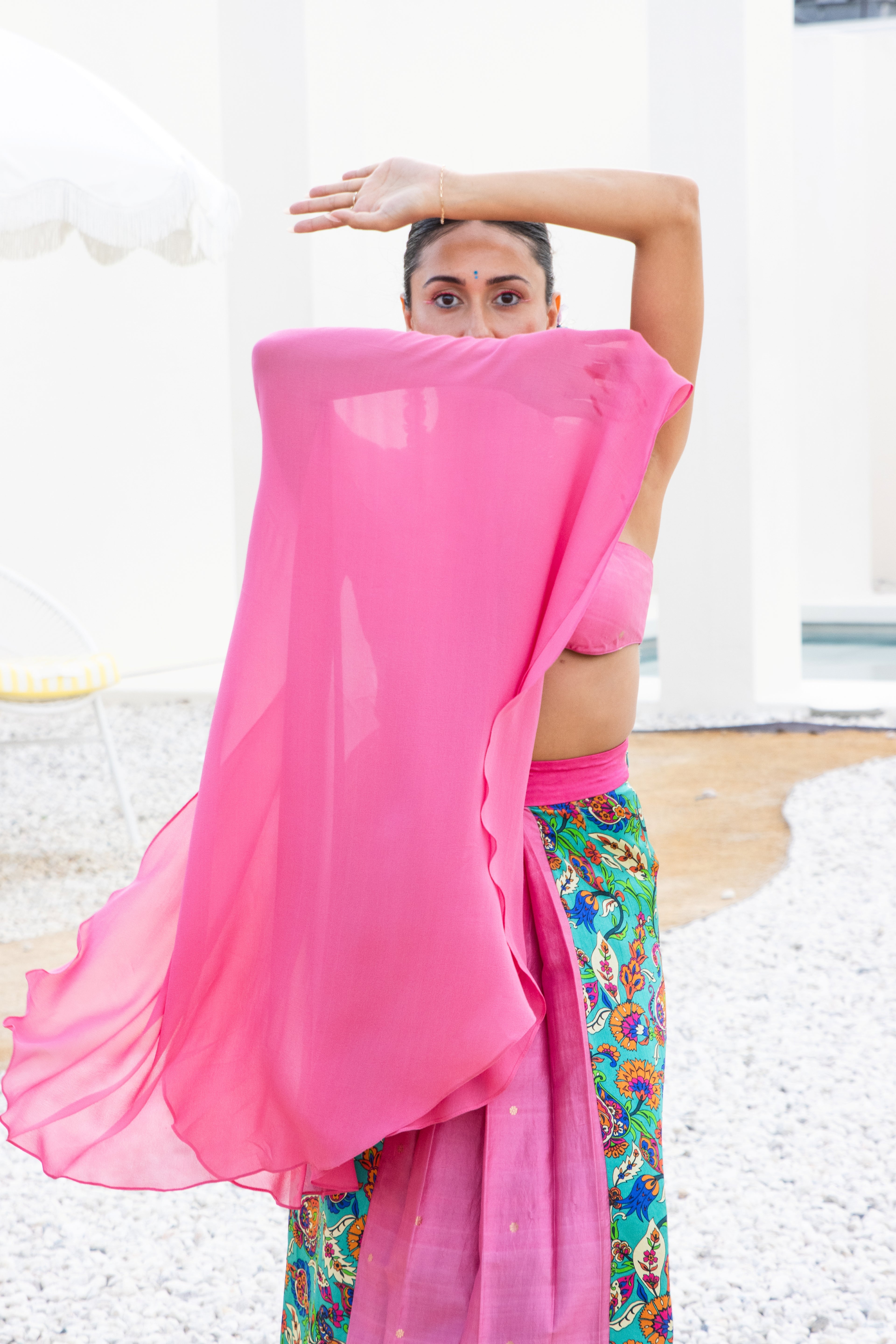 Banarasi Butterfly Sleeve Top