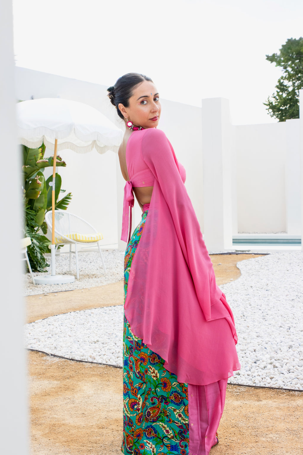 Banarasi Butterfly Sleeve Top