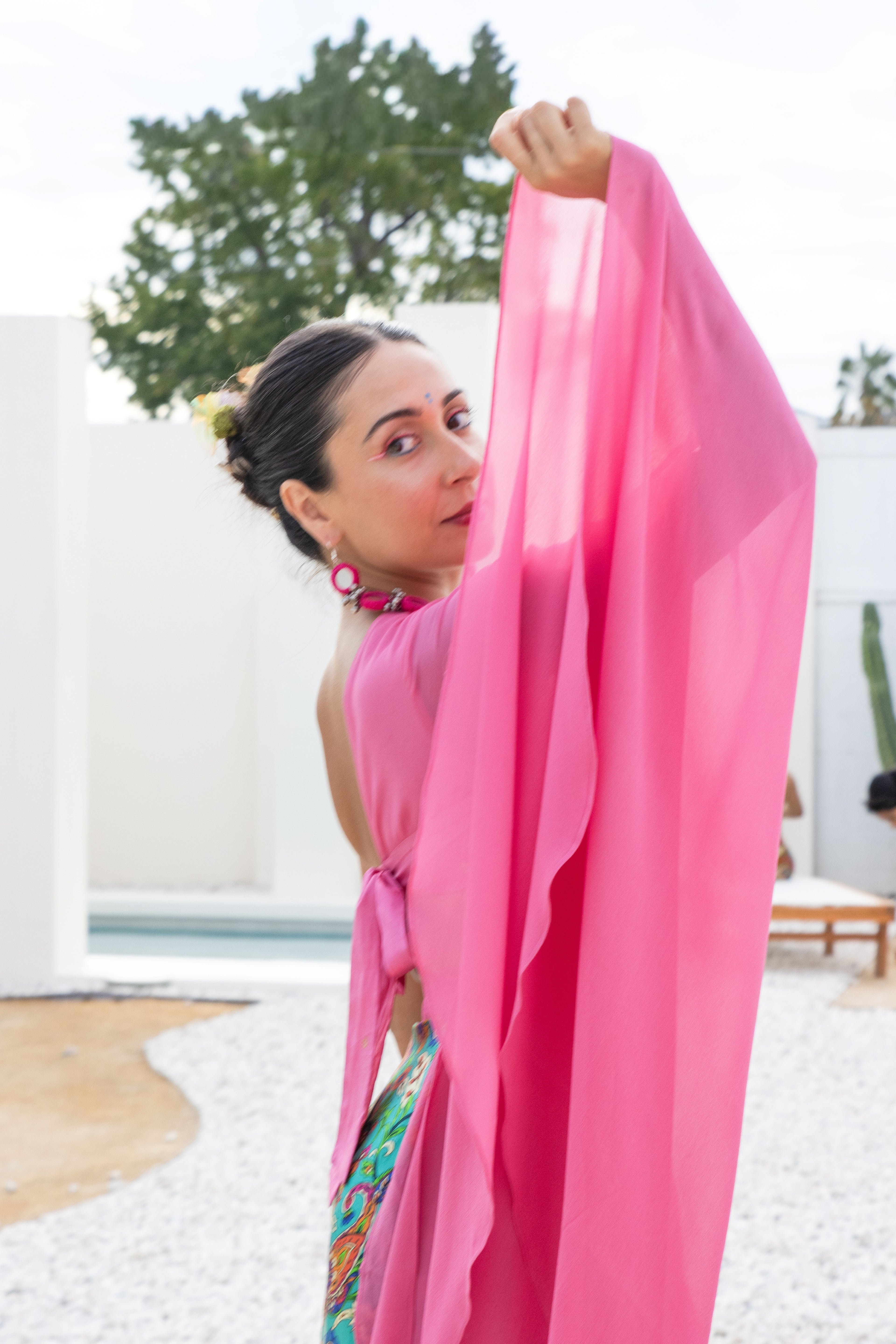 Banarasi Butterfly Sleeve Top