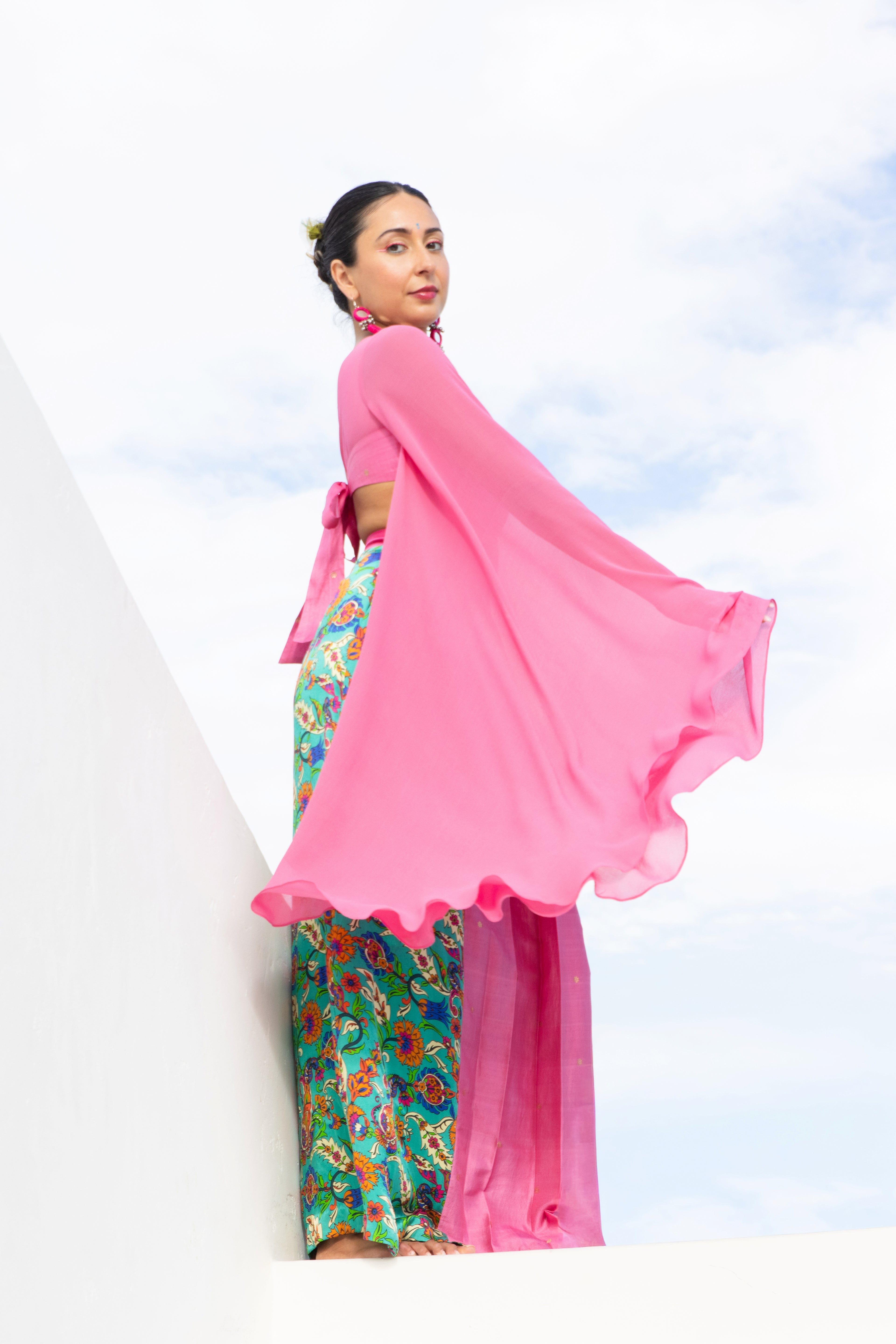 Banarasi Butterfly Sleeve Top