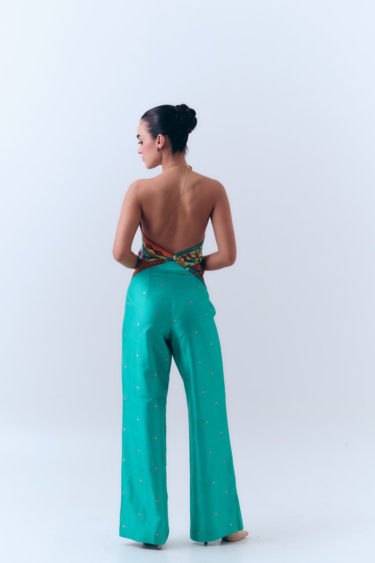 Handwoven Banarasi Wide Leg Pants
