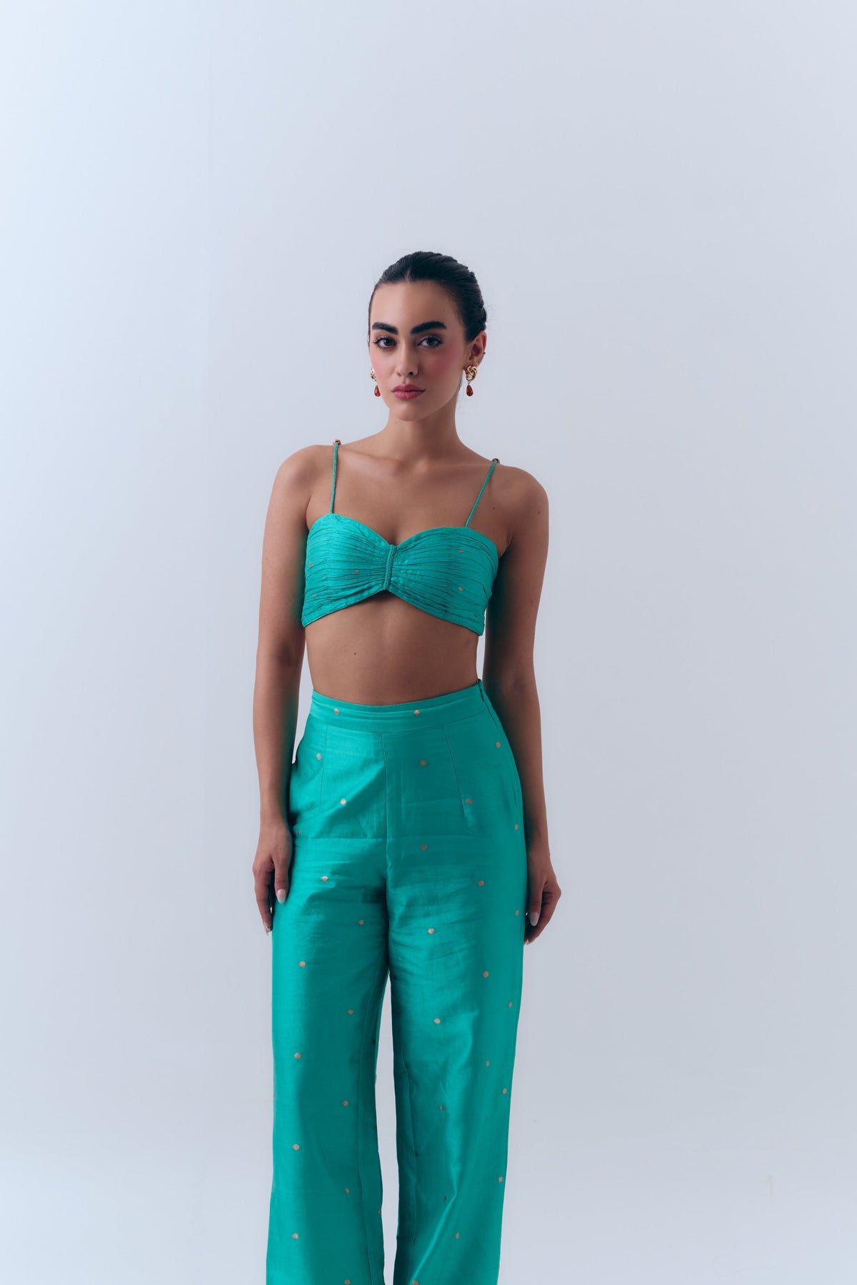 Handwoven Banarasi Wide Leg Pants