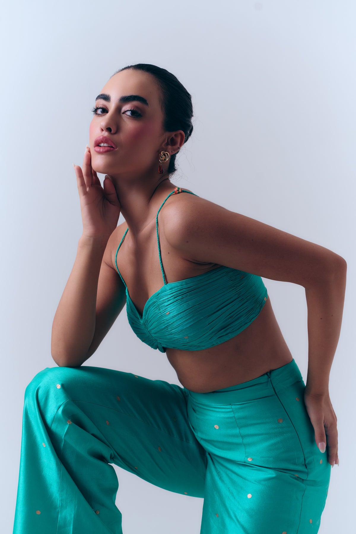 Handwoven Banarasi Wide Leg Pants