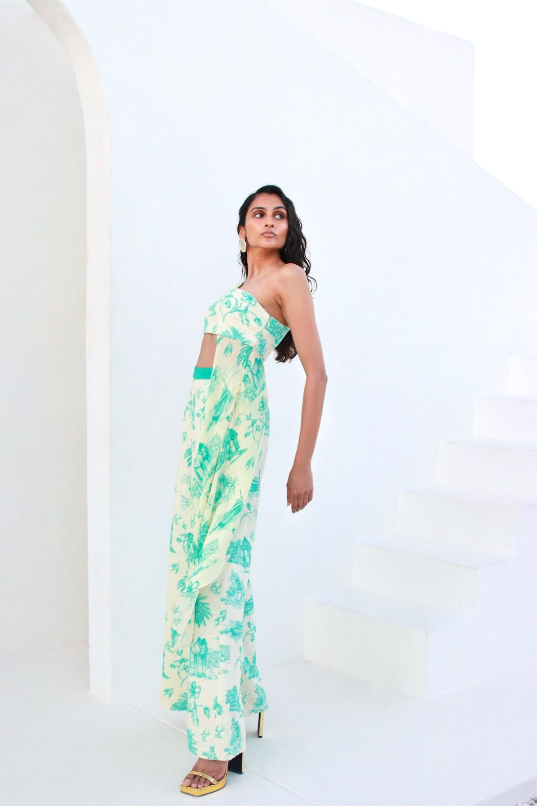 Daydreams One-Shoulder Drape Blouse