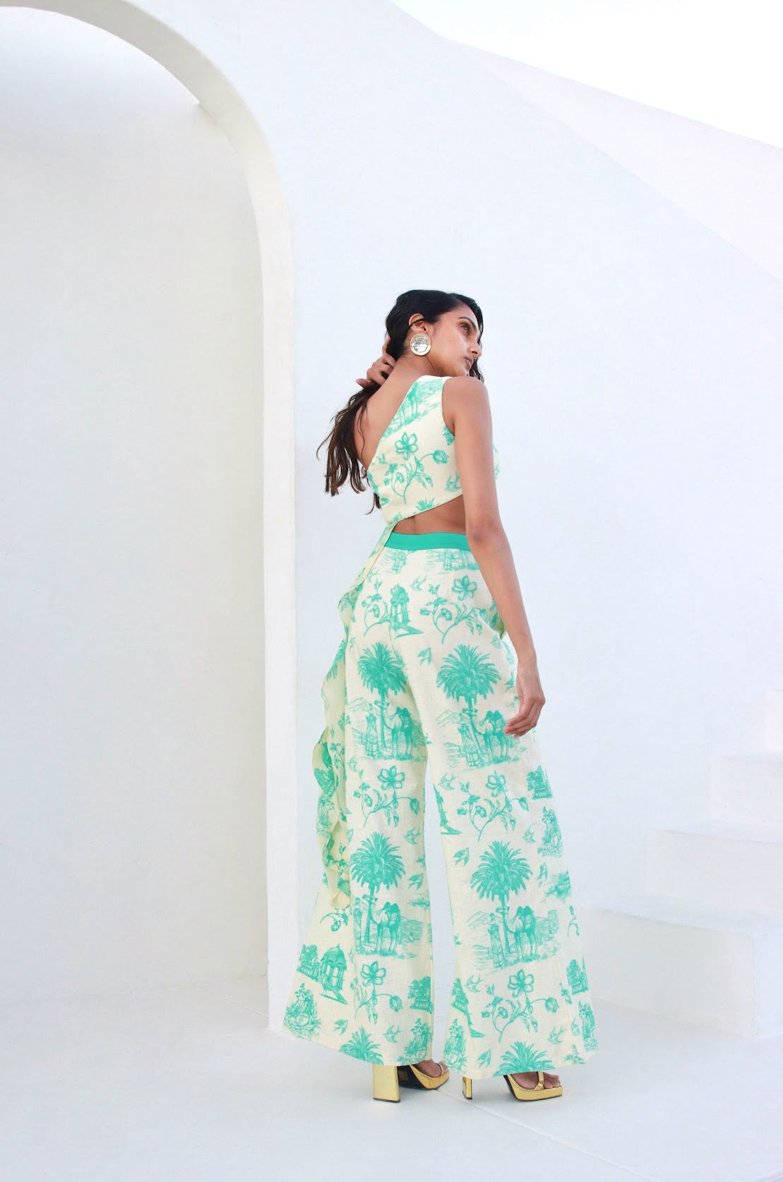 Daydreams One-Shoulder Drape Blouse