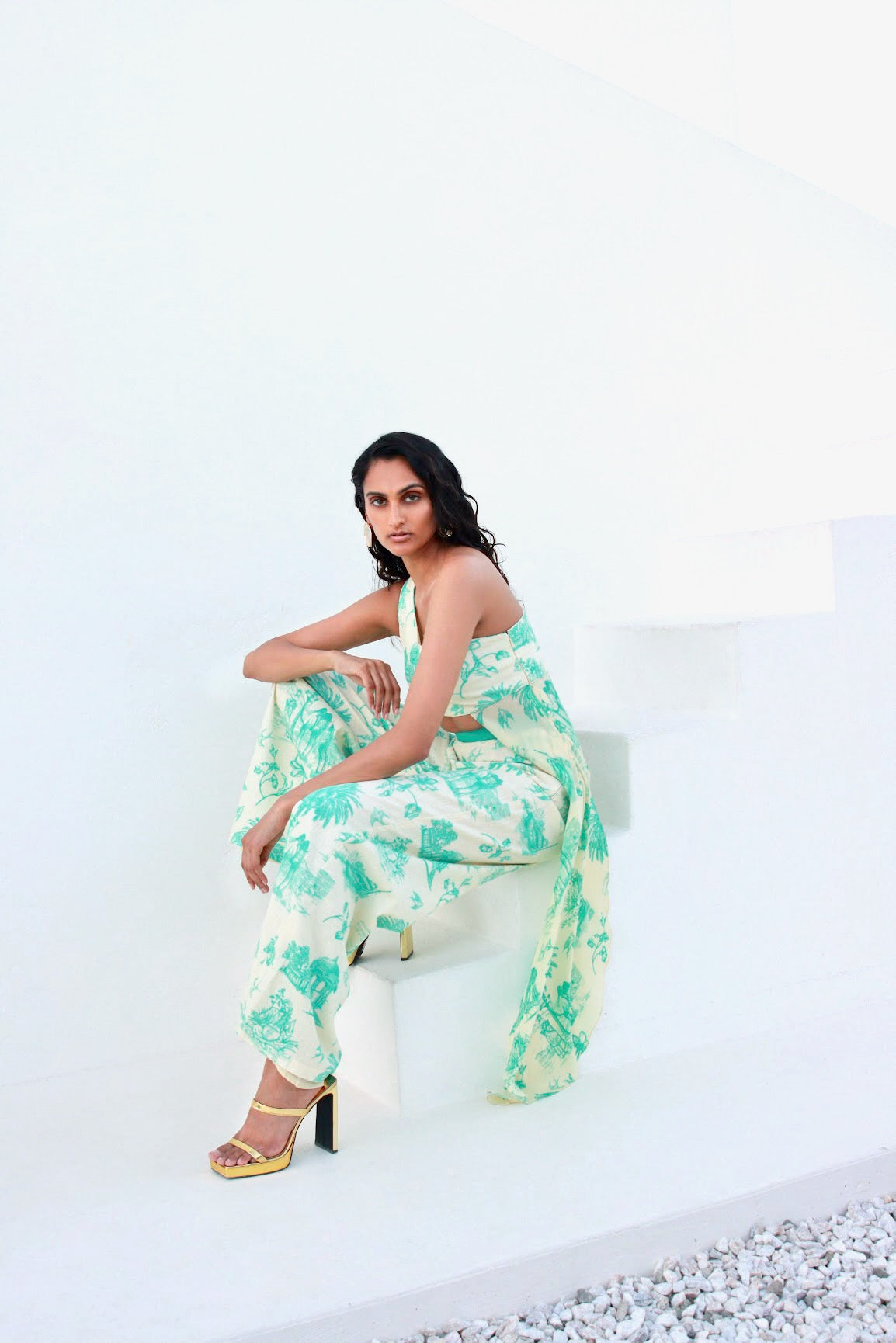 Daydreams One-Shoulder Drape Blouse