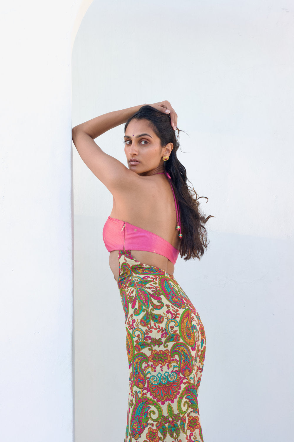 Paisley Cutout Dress