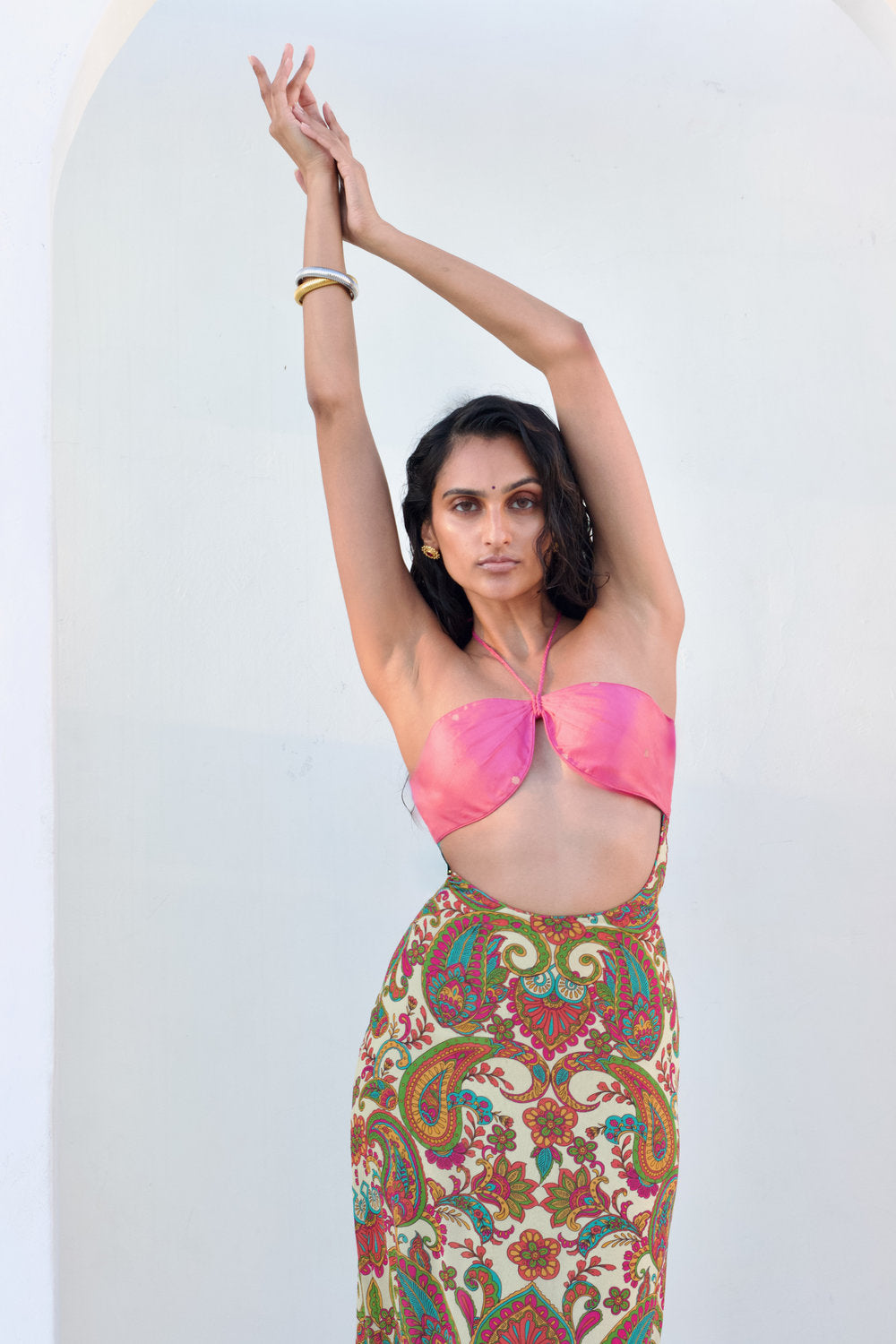 Paisley Cutout Dress