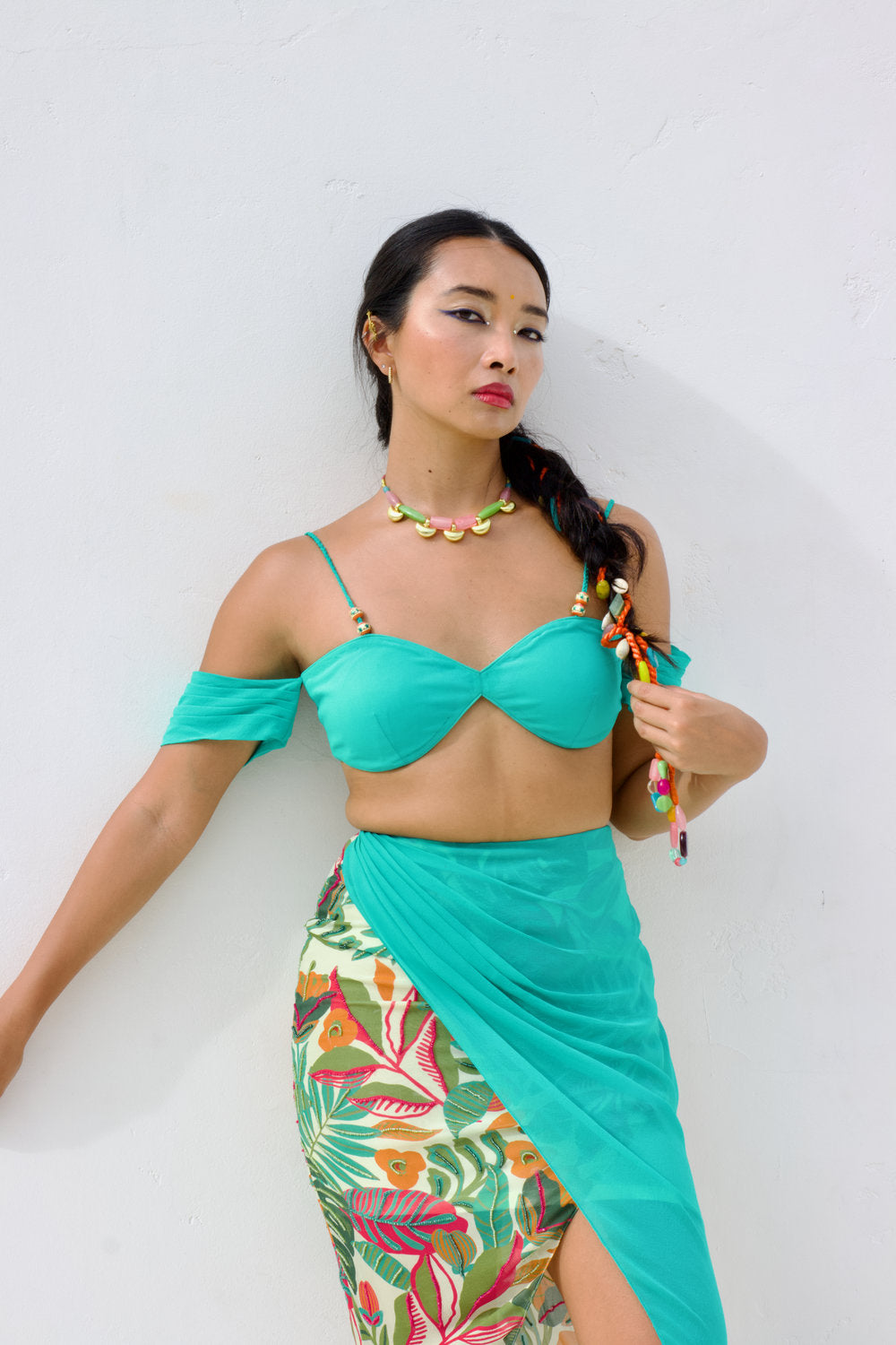 Simran Cold Shoulder Top