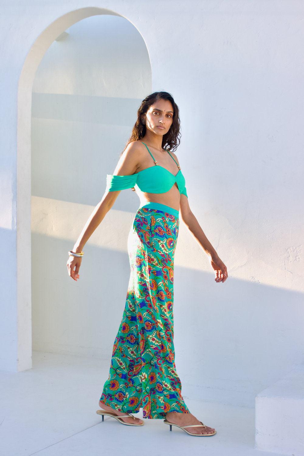 Namratha Printed Silk Pants