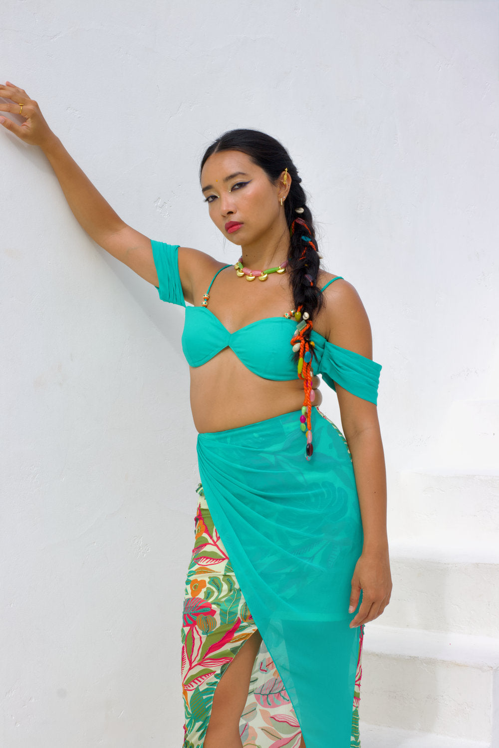 Simran Cold Shoulder Top