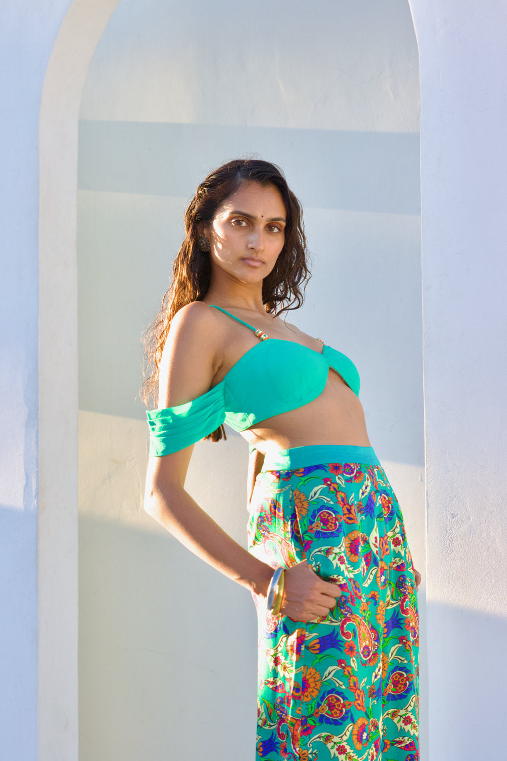 Namratha Printed Silk Pants