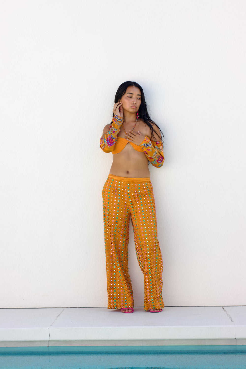 Sonia Neck Tie Blouse