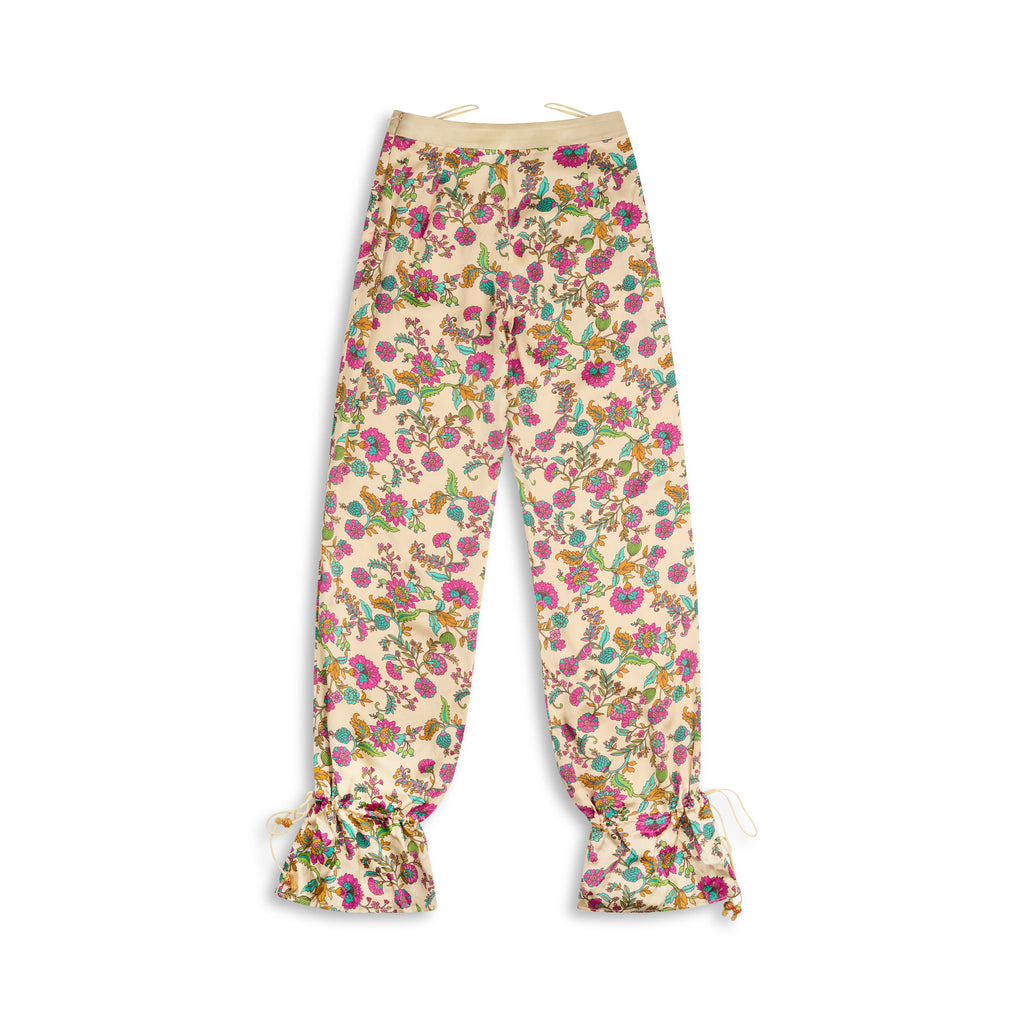 Khushbu Printed Silk Bloomer Pants