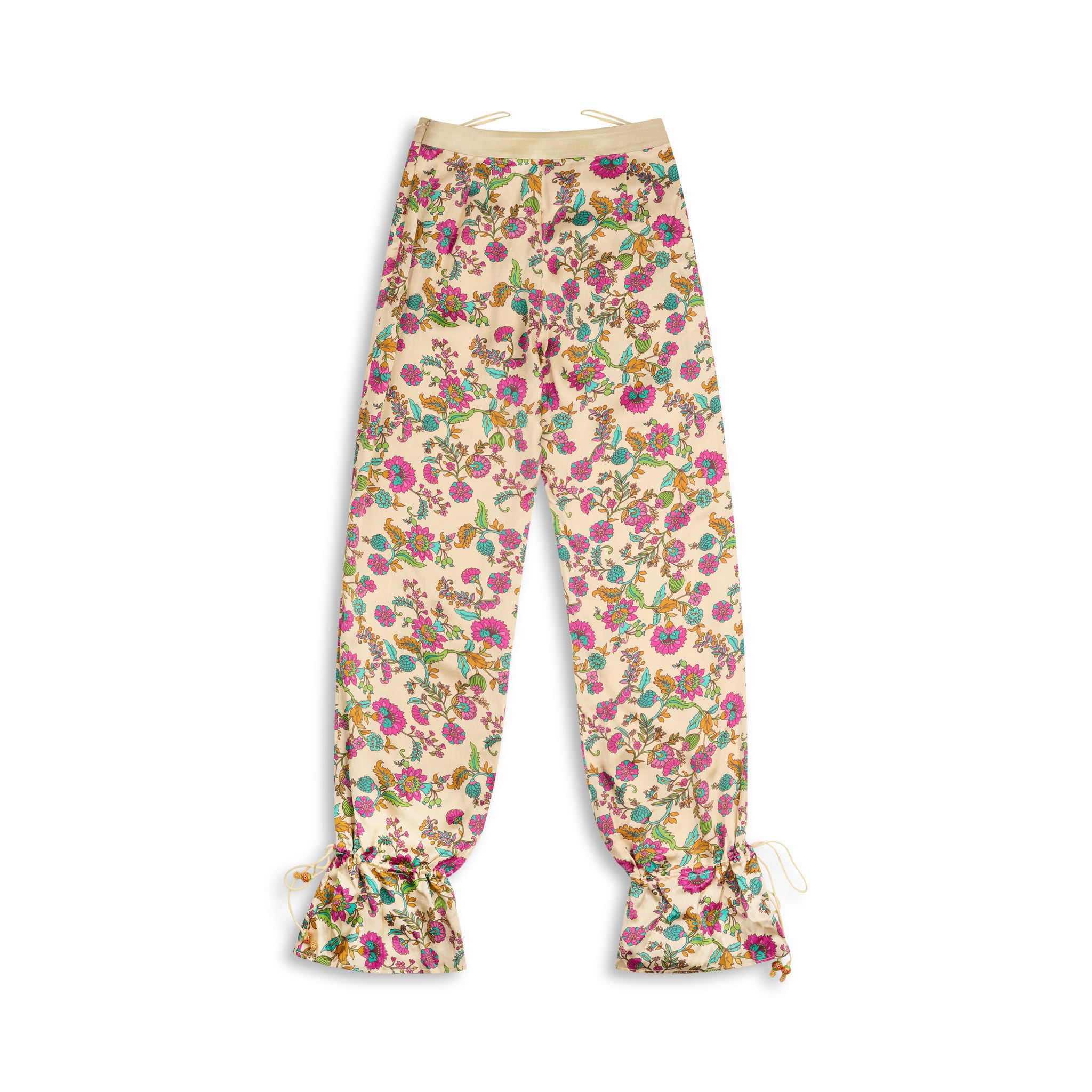 Khushbu Printed Silk Bloomer Pants