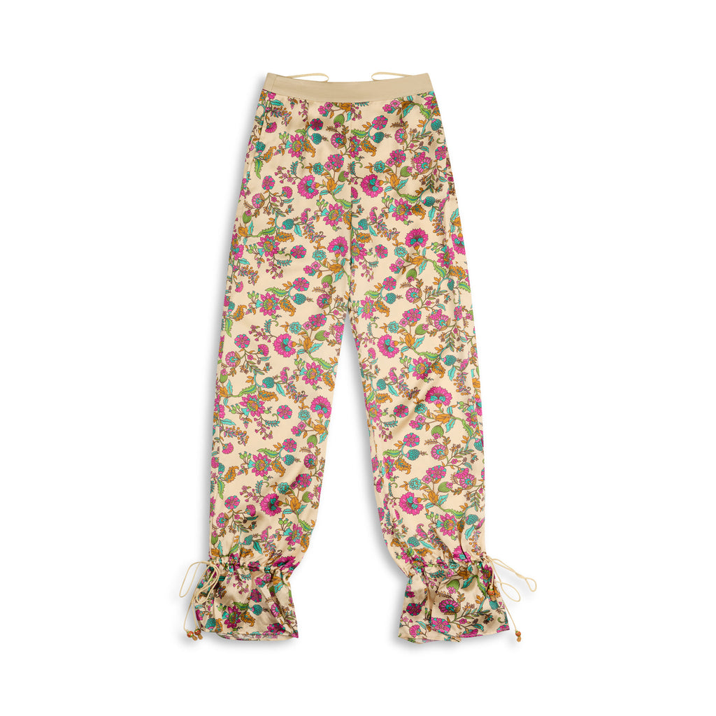 Khushbu Printed Silk Bloomer Pants