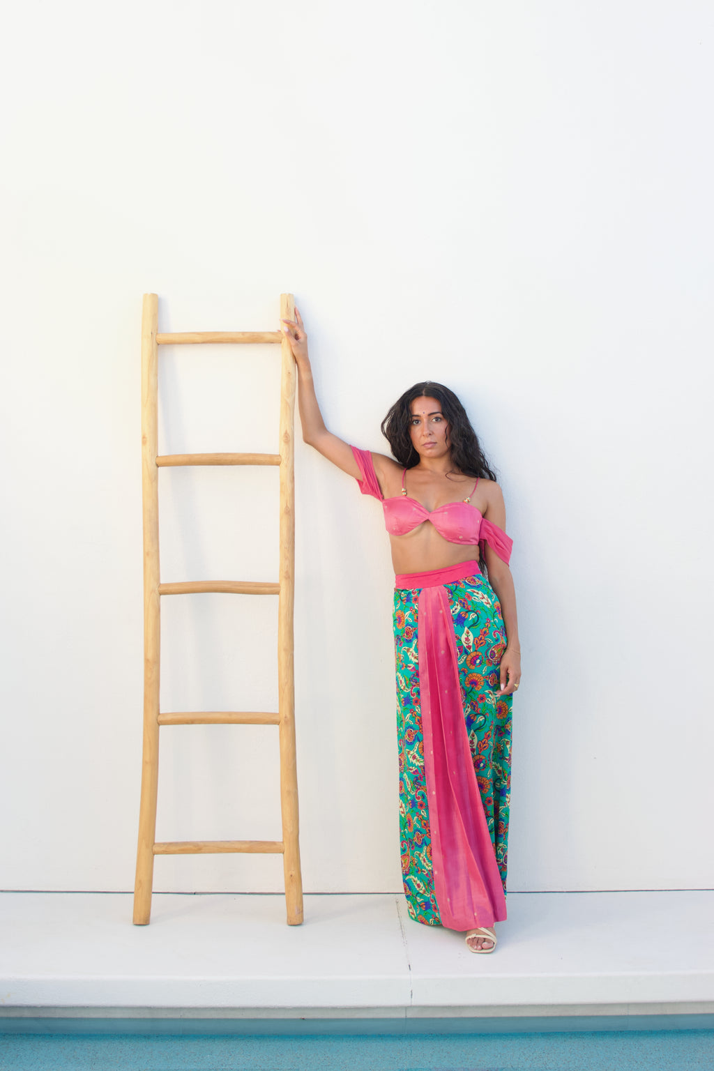 Namratha Pleated Banarasi Silk Skirt