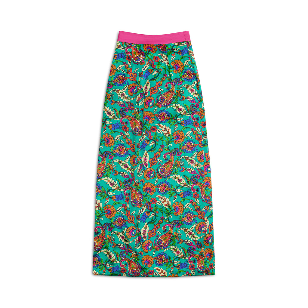 Namratha Pleated Banarasi Silk Skirt