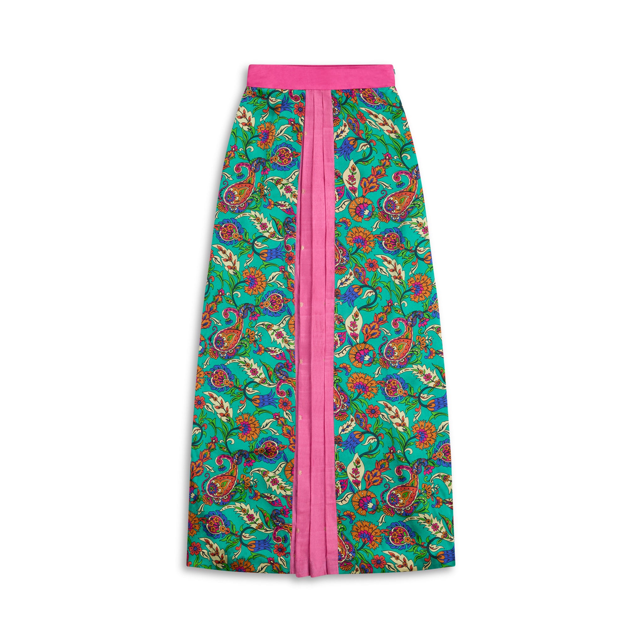 Namratha Pleated Banarasi Silk Skirt