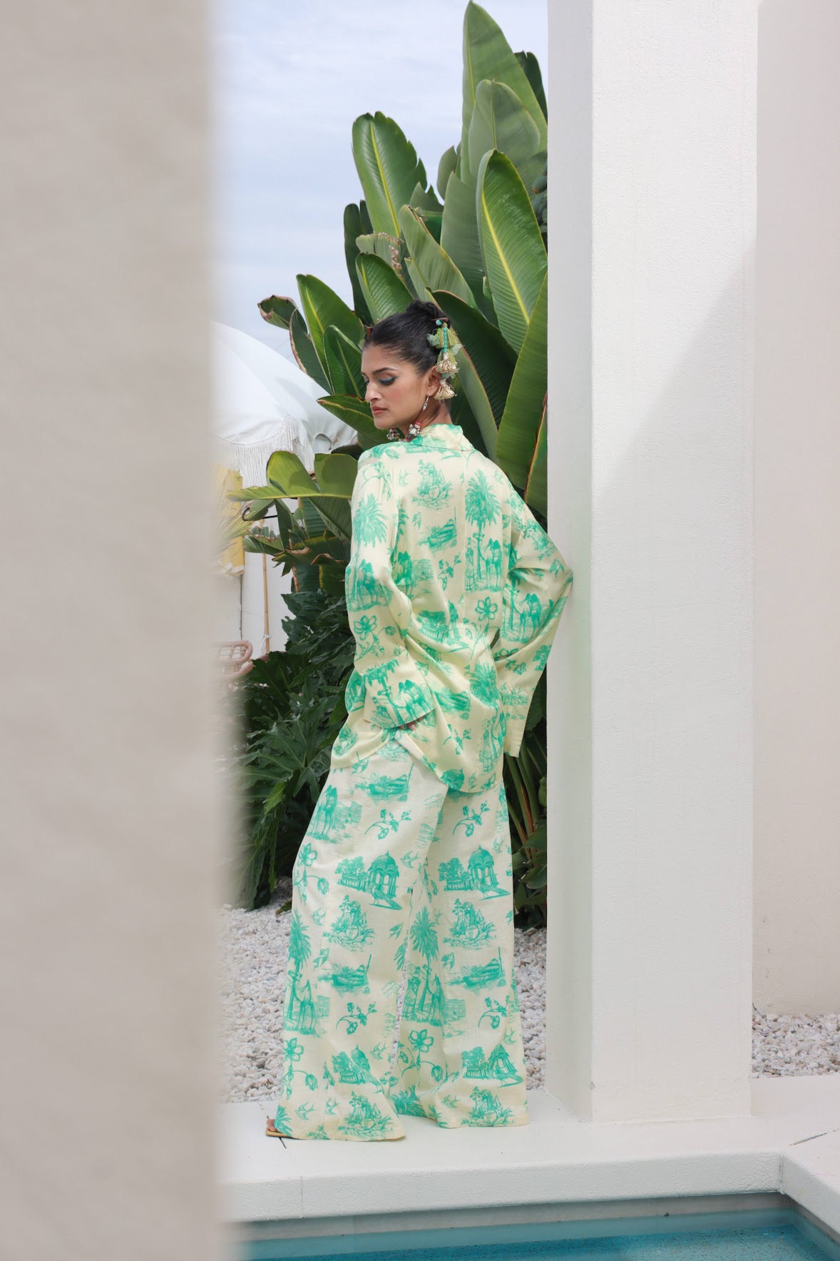 Narin Daydreams Wide Leg Ramie Pant