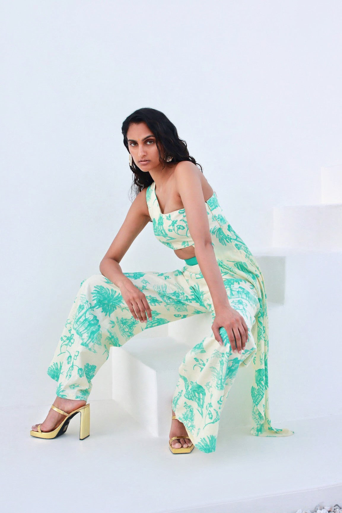 Narin Daydreams Wide Leg Ramie Pant