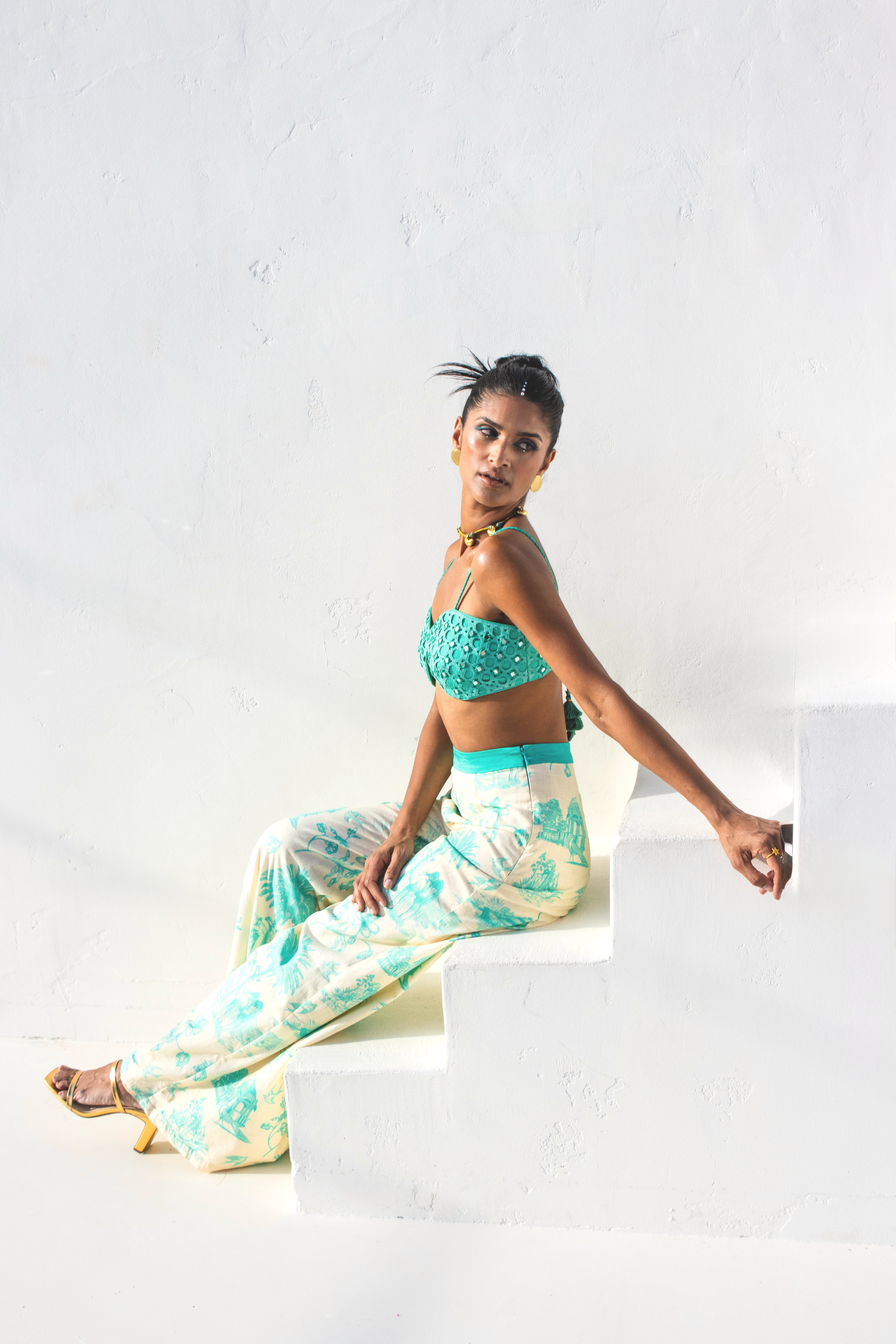 Narin Daydreams Wide Leg Ramie Pant