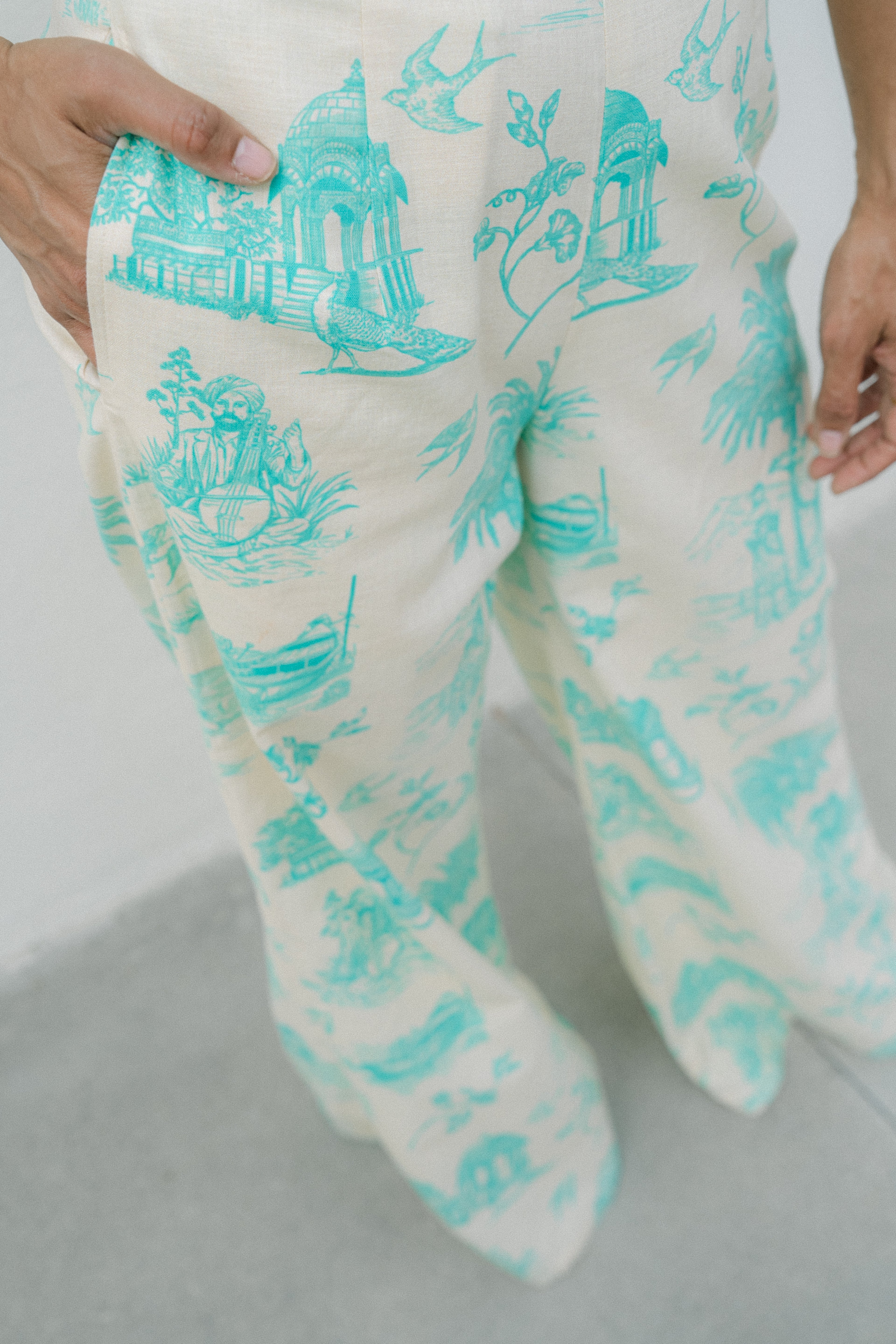 Narin Daydreams Wide Leg Ramie Pant