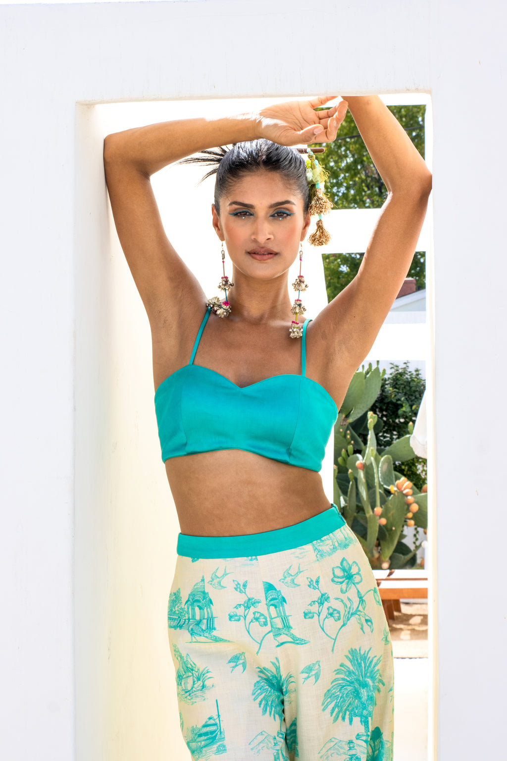 Neha Silk Satin Bra Top