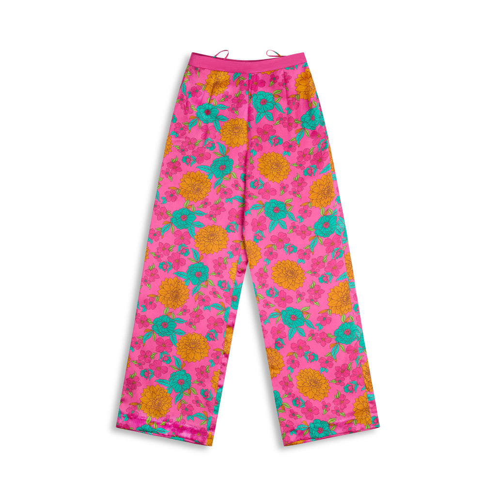 Slesha Bloom  Printed Silk Pant