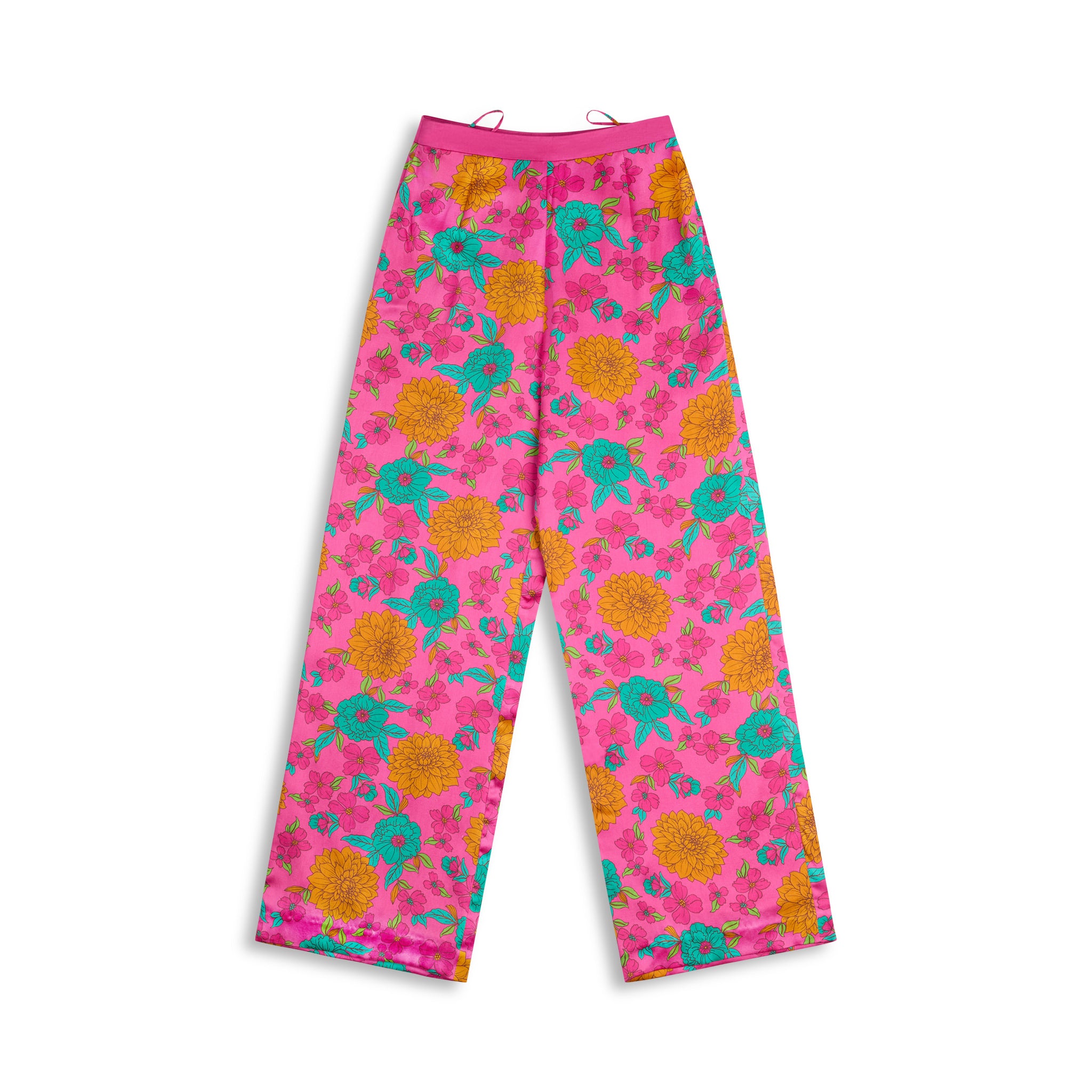 Slesha Bloom  Printed Silk Pant