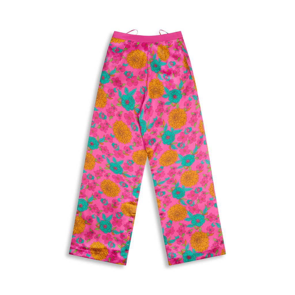 Slesha Bloom  Printed Silk Pant