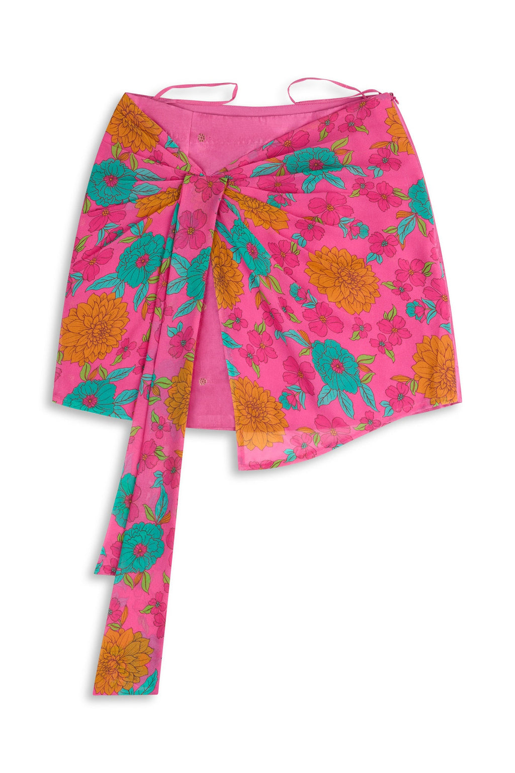 Bloom Wrap Banarasi Skirt