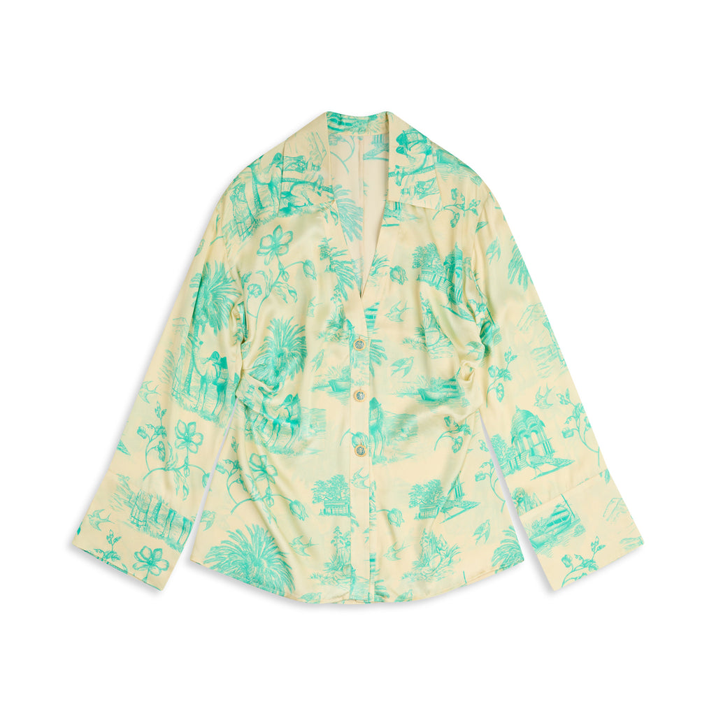 Narin Daydreams Silk Button Down