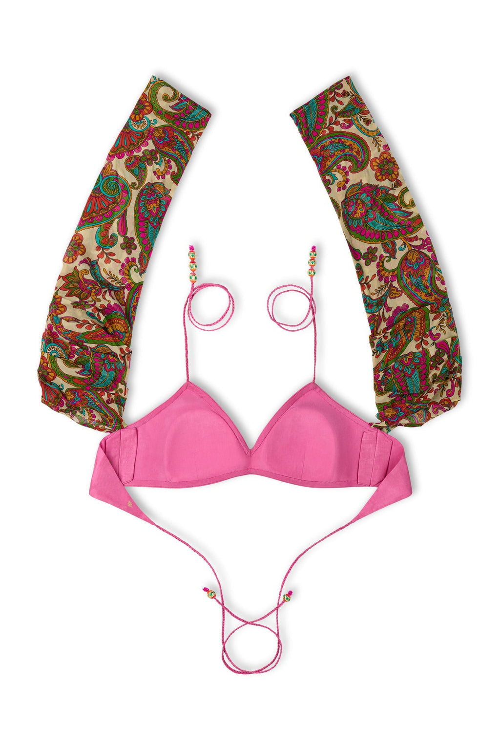 Paisley Cold Shoulder Halter Top