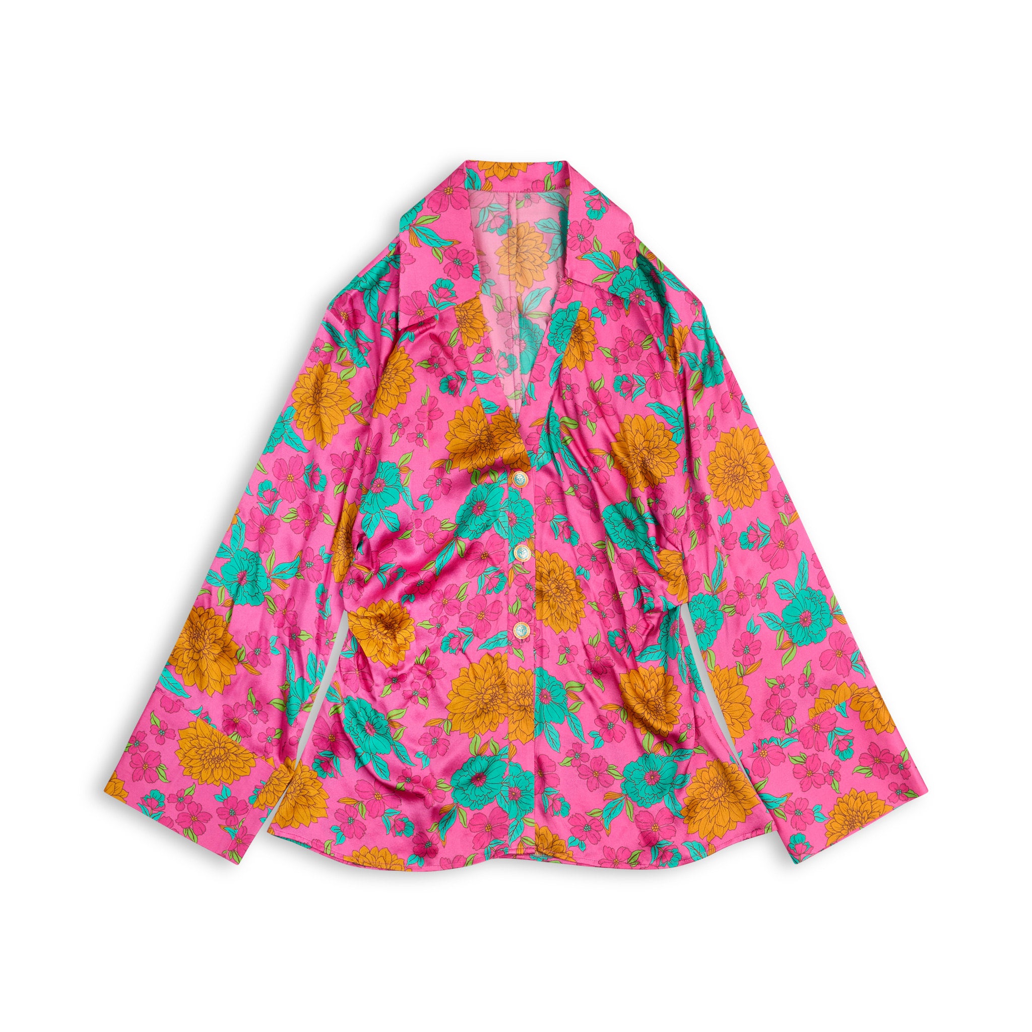 Bloom Silk Button Down