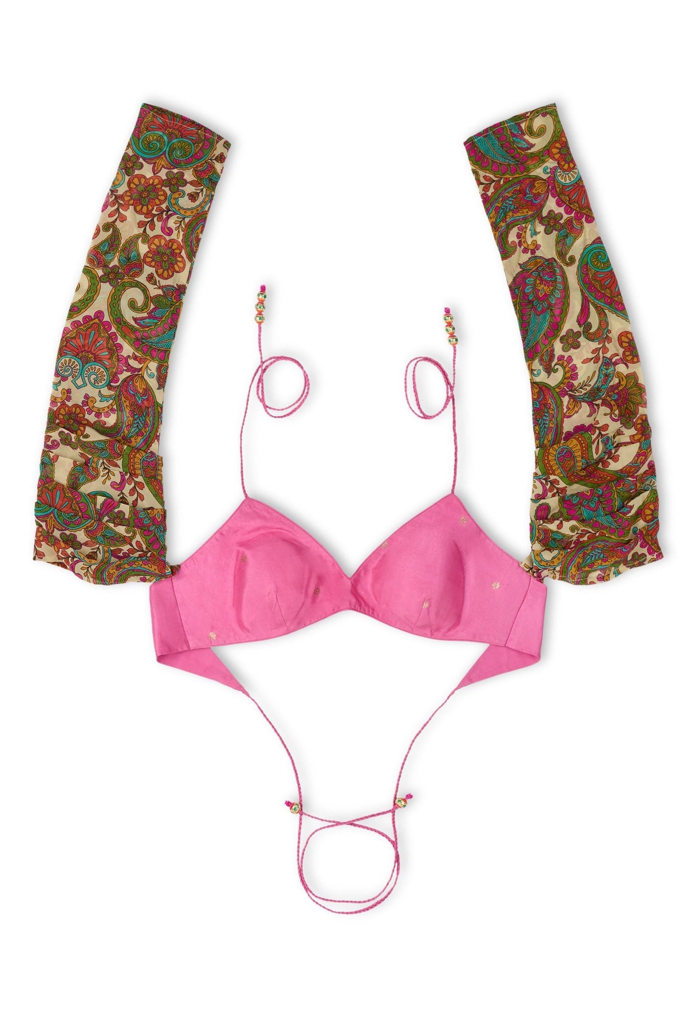 Paisley Cold Shoulder Halter Top