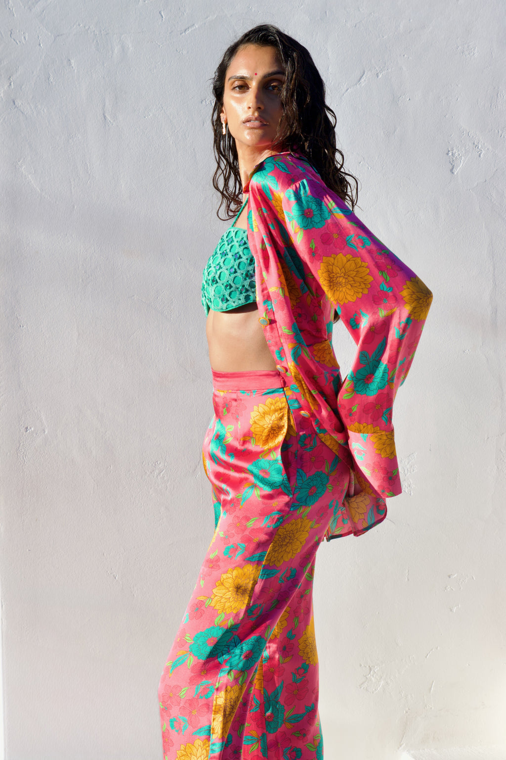 Bloom Silk Button Down