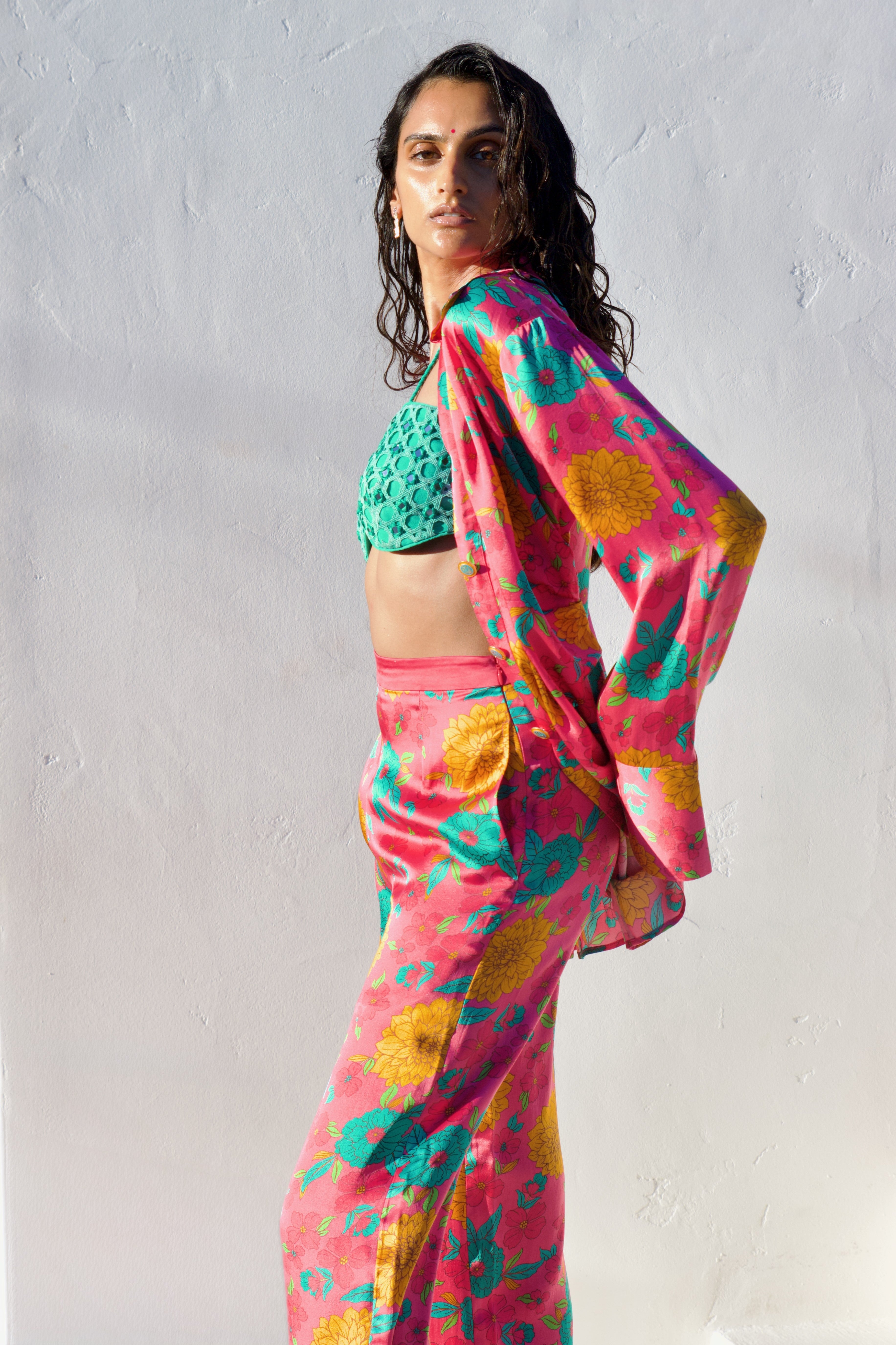 Bloom Silk Button Down