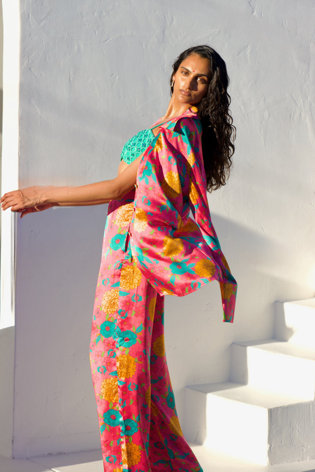 Bloom Silk Button Down