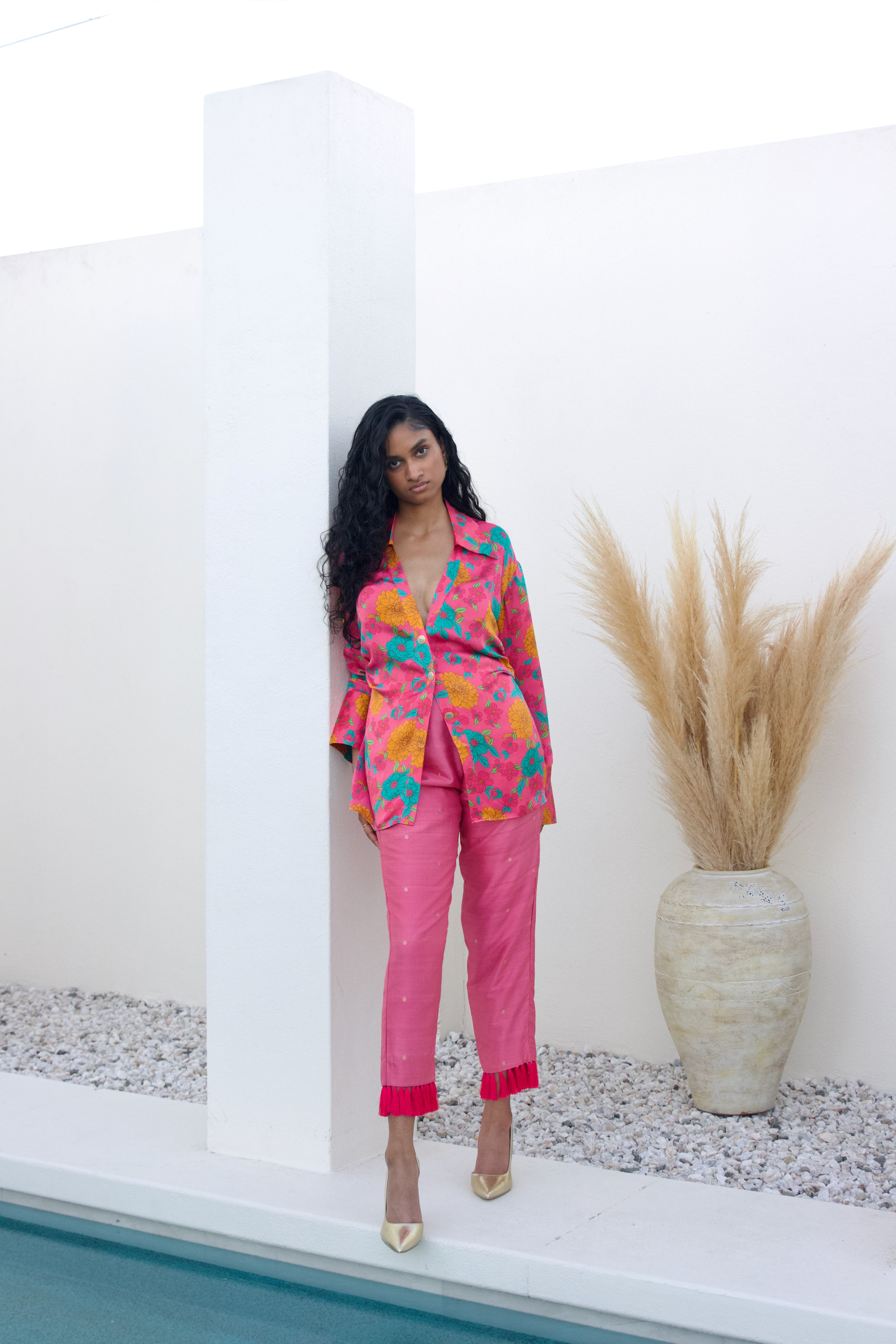 Bloom Silk Button Down